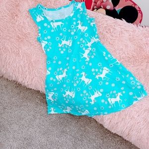 A Blue and White Dress.